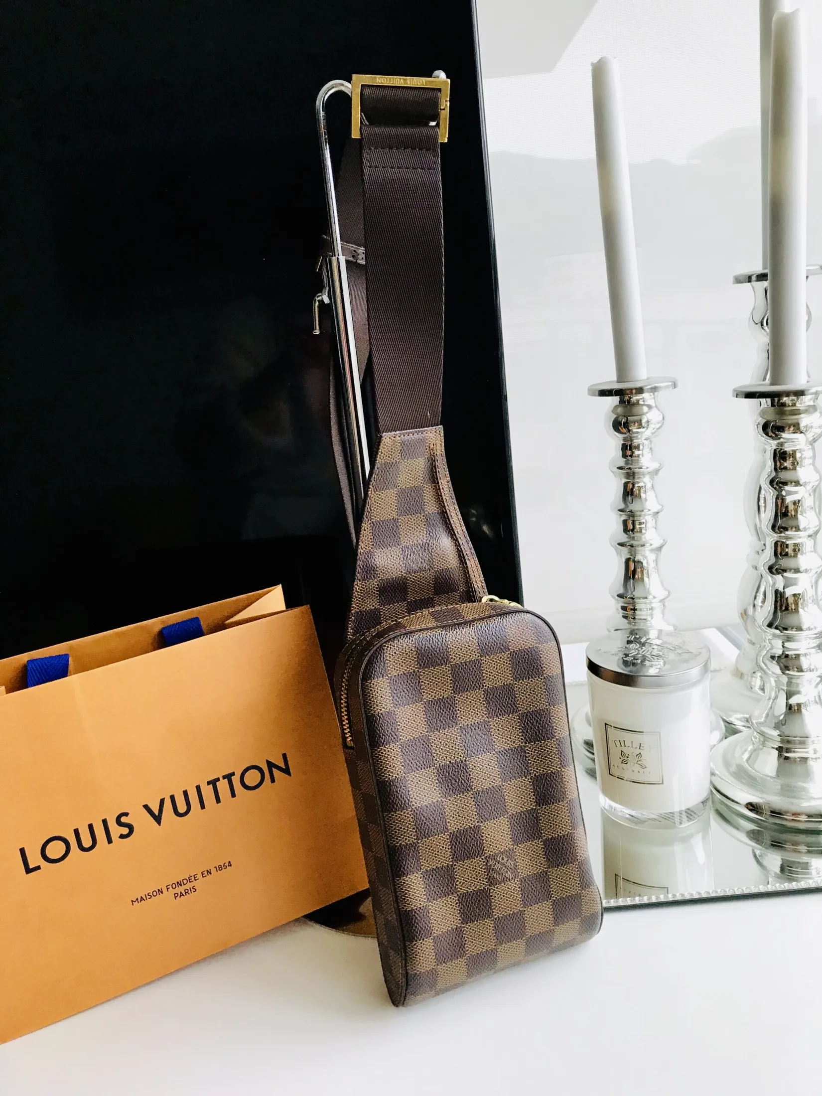 Damier Ebene Geronimos Crossbody Bag — image 7