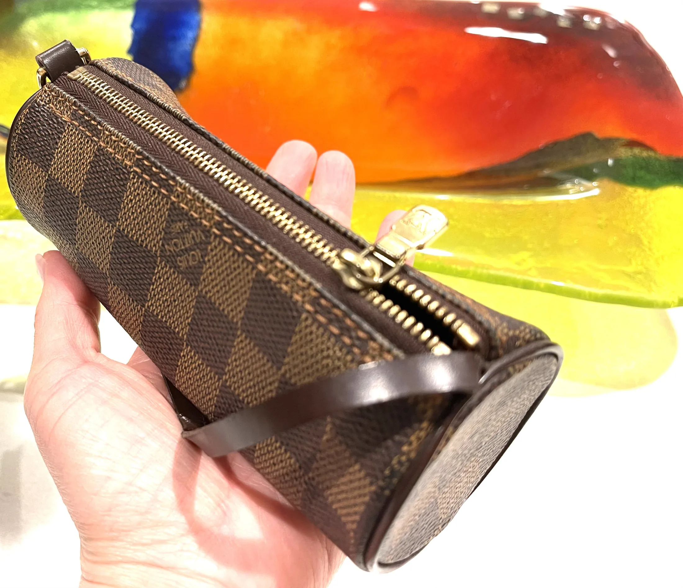 Damier Ebene Mini Papillon Pouch — image 7