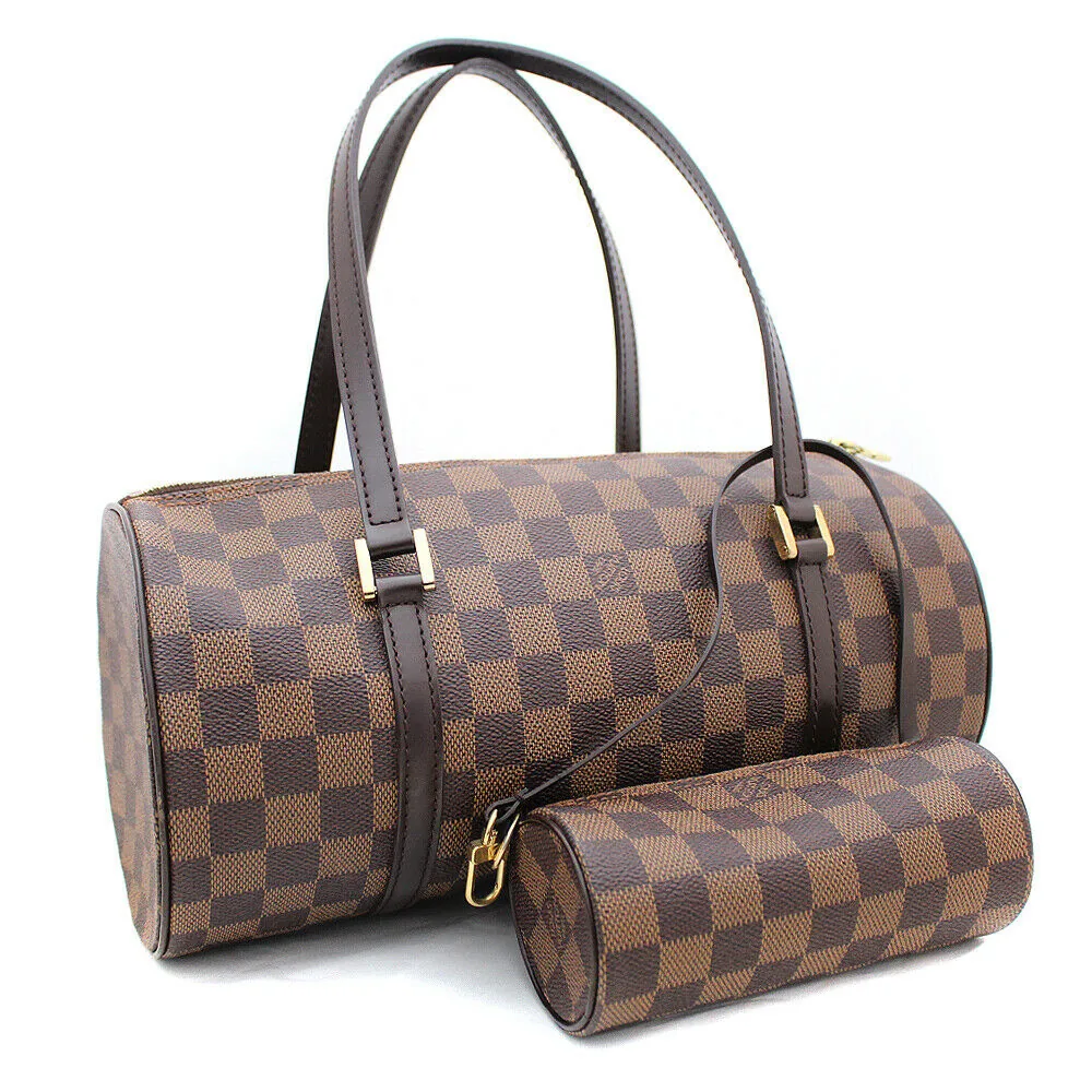 Damier Ebene Papillon Handbag W/Pouch — image 2