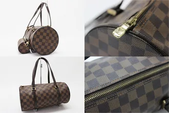 Damier Ebene Papillon Handbag W/Pouch — image 6