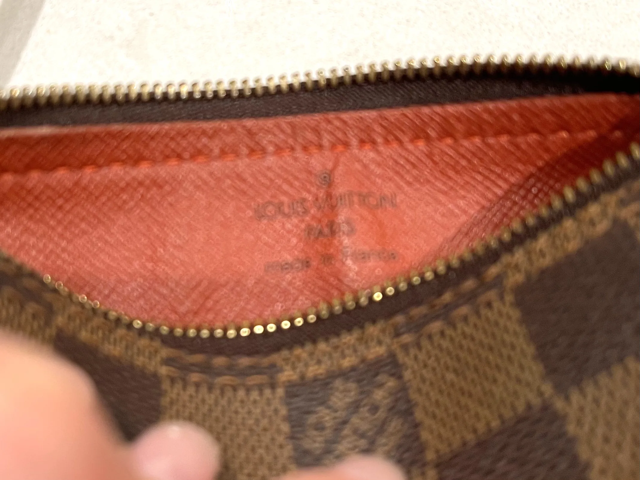 Damier Ebene Papillon Handbag W/Pouch — image 10