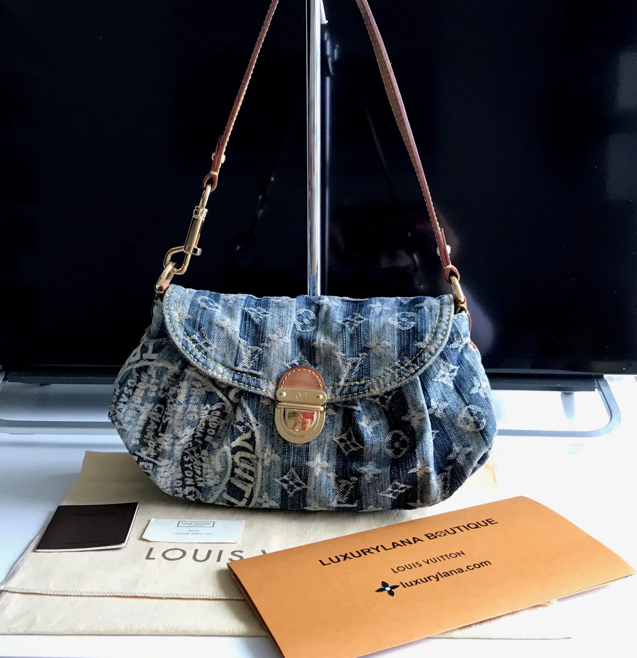 Louis Vuitton Mini Pleaty Raye Bag