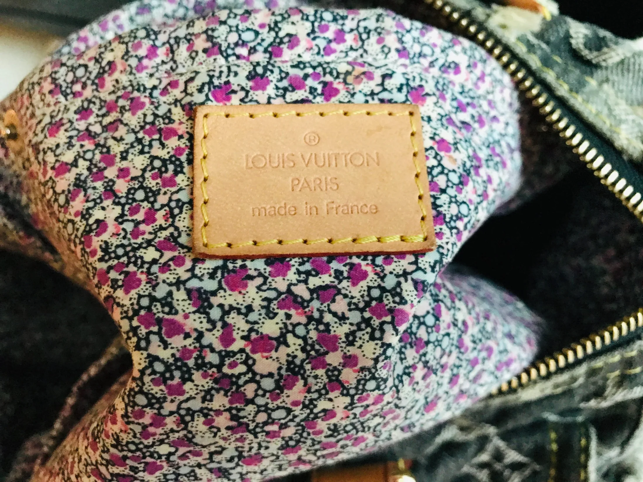 Louis Vuitton Denim Patchwork Speedy 30 Boston Handbag — image 21