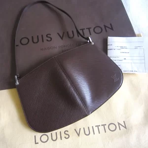 Epi Leather Demi-Lune Pochette Handbag