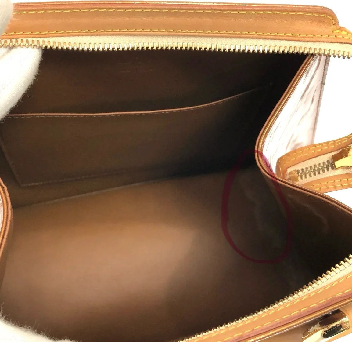 Forsyth Bronze Monogram Vernis Handbag — image 12