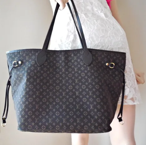 Fusain Monogram Idylle Neverfull MM Tote Bag — image 5