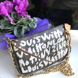 Graffiti Monogram Pochette Handbag w/Chain