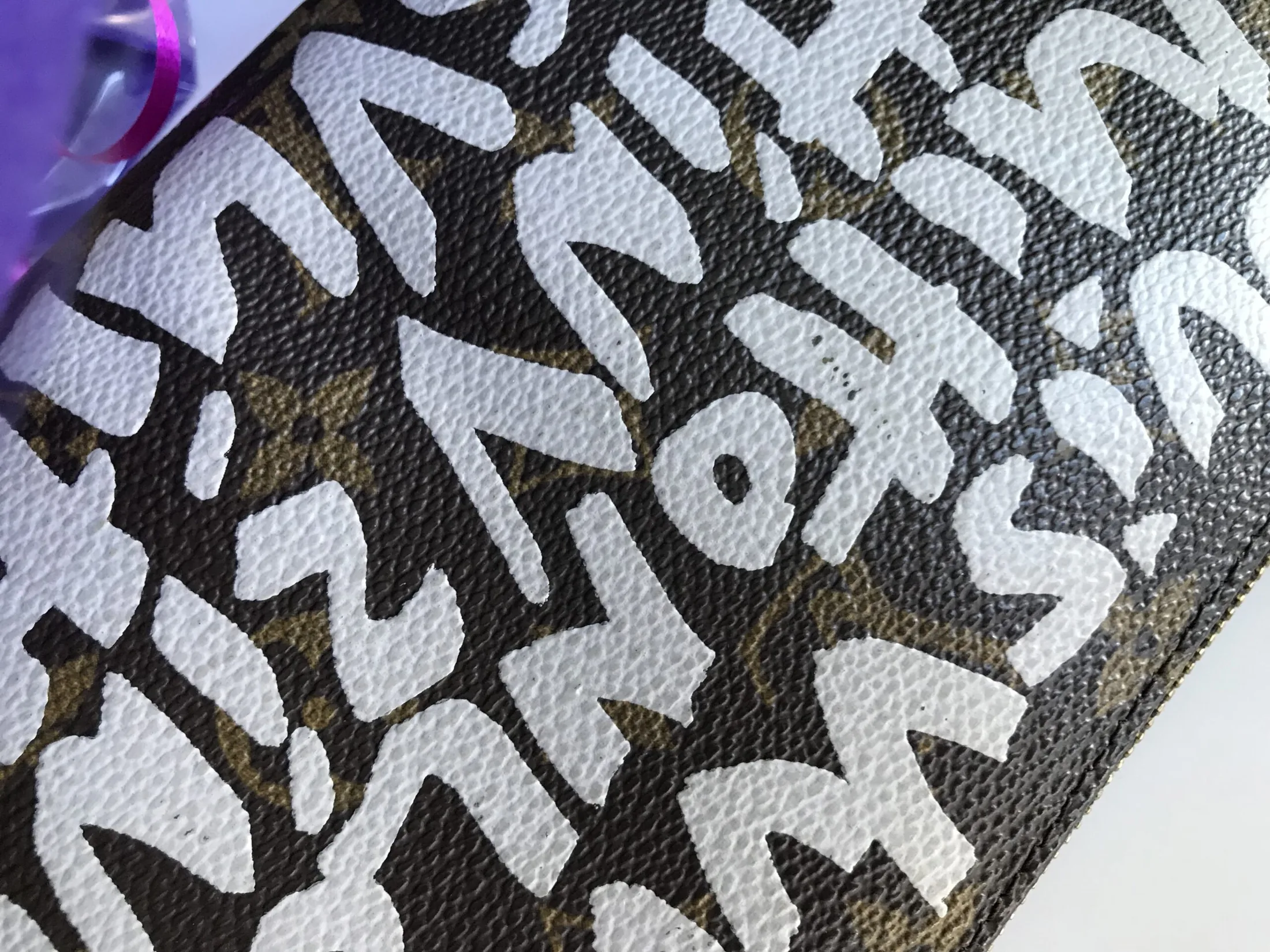 Graffiti Monogram Pochette Handbag w/Chain — image 11