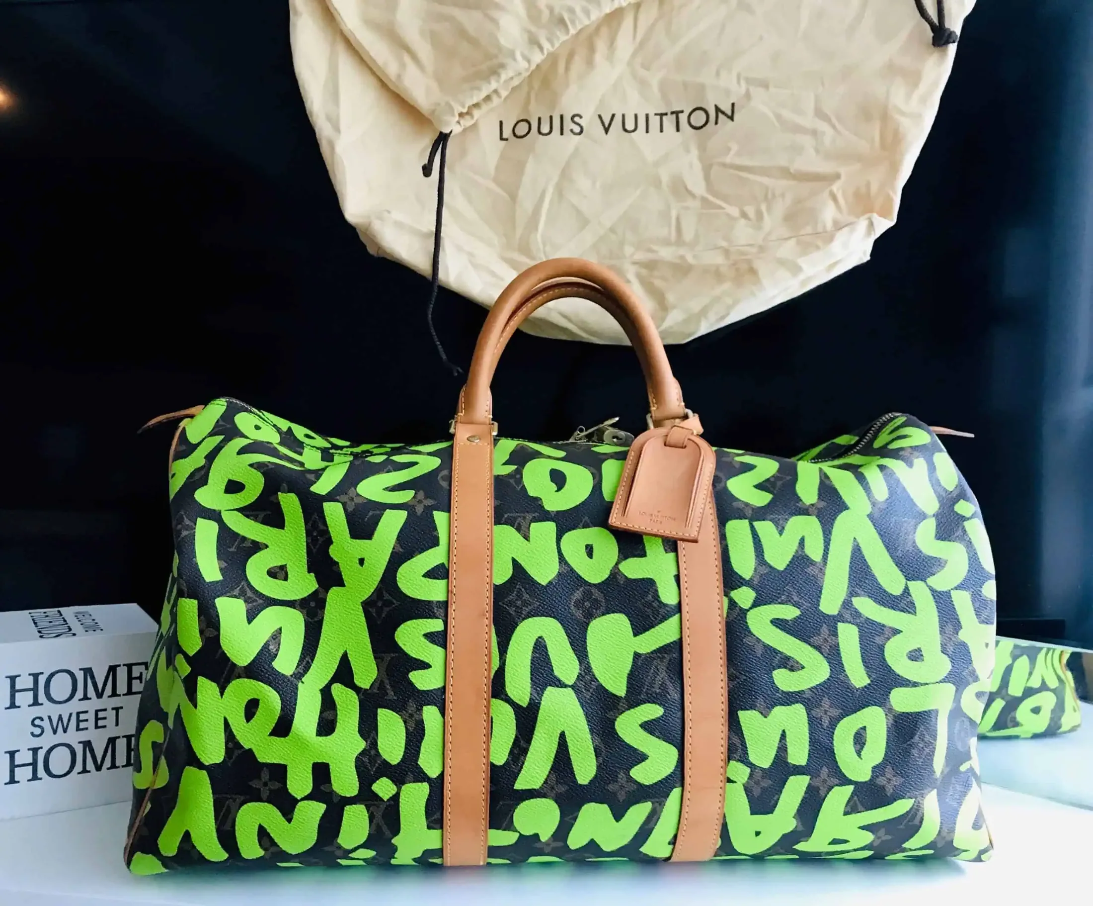 Louis Vuitton Stephen Sprouse Graffiti Neon Green Keepall 50 — image 2