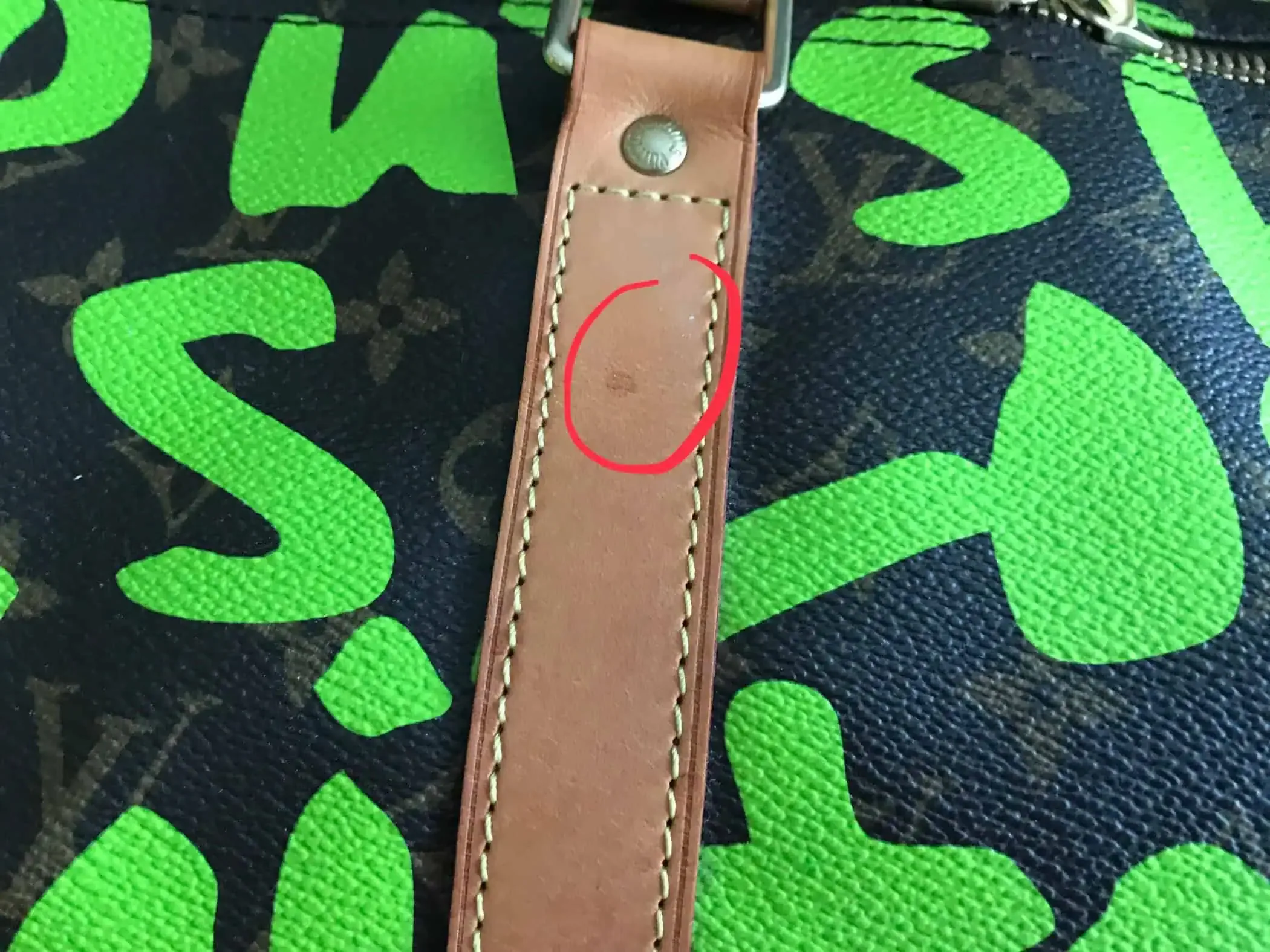 Louis Vuitton Stephen Sprouse Graffiti Neon Green Keepall 50 — image 5