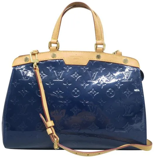 Louis Vuitton Grand Blue Vernis Brea MM Handbag — image 1