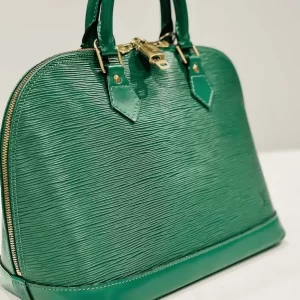 Green Epi Leather Alma Handbag