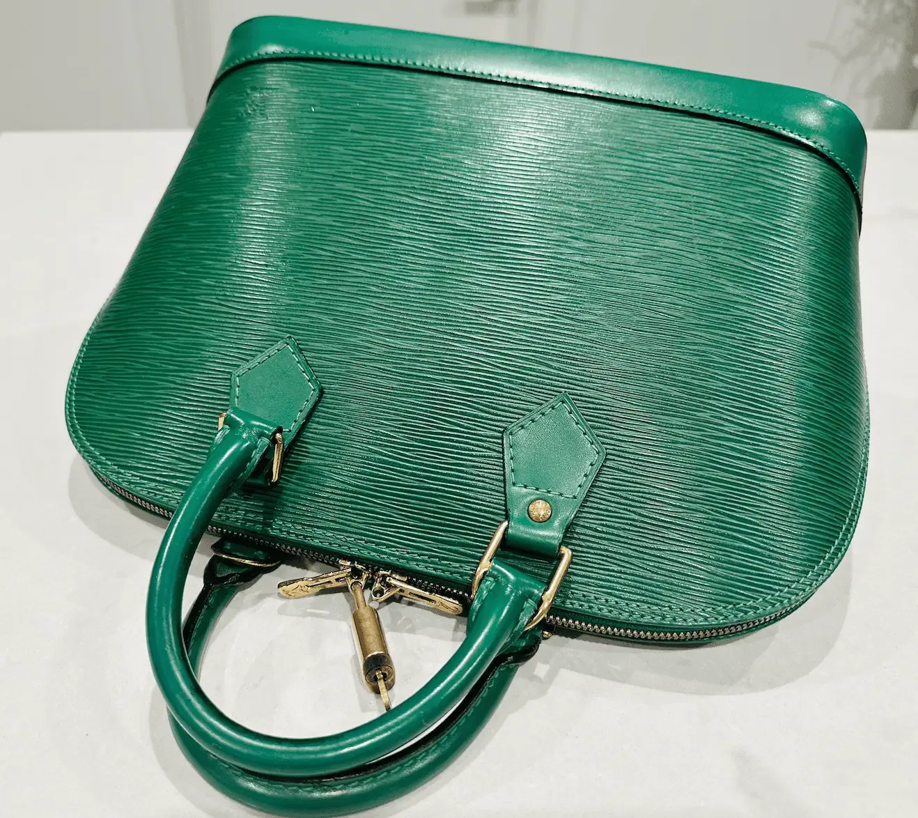 Green Epi Leather Alma Handbag — image 3