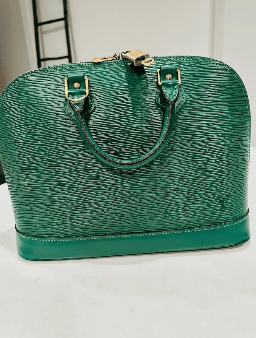 Green Epi Leather Alma Handbag — image 4