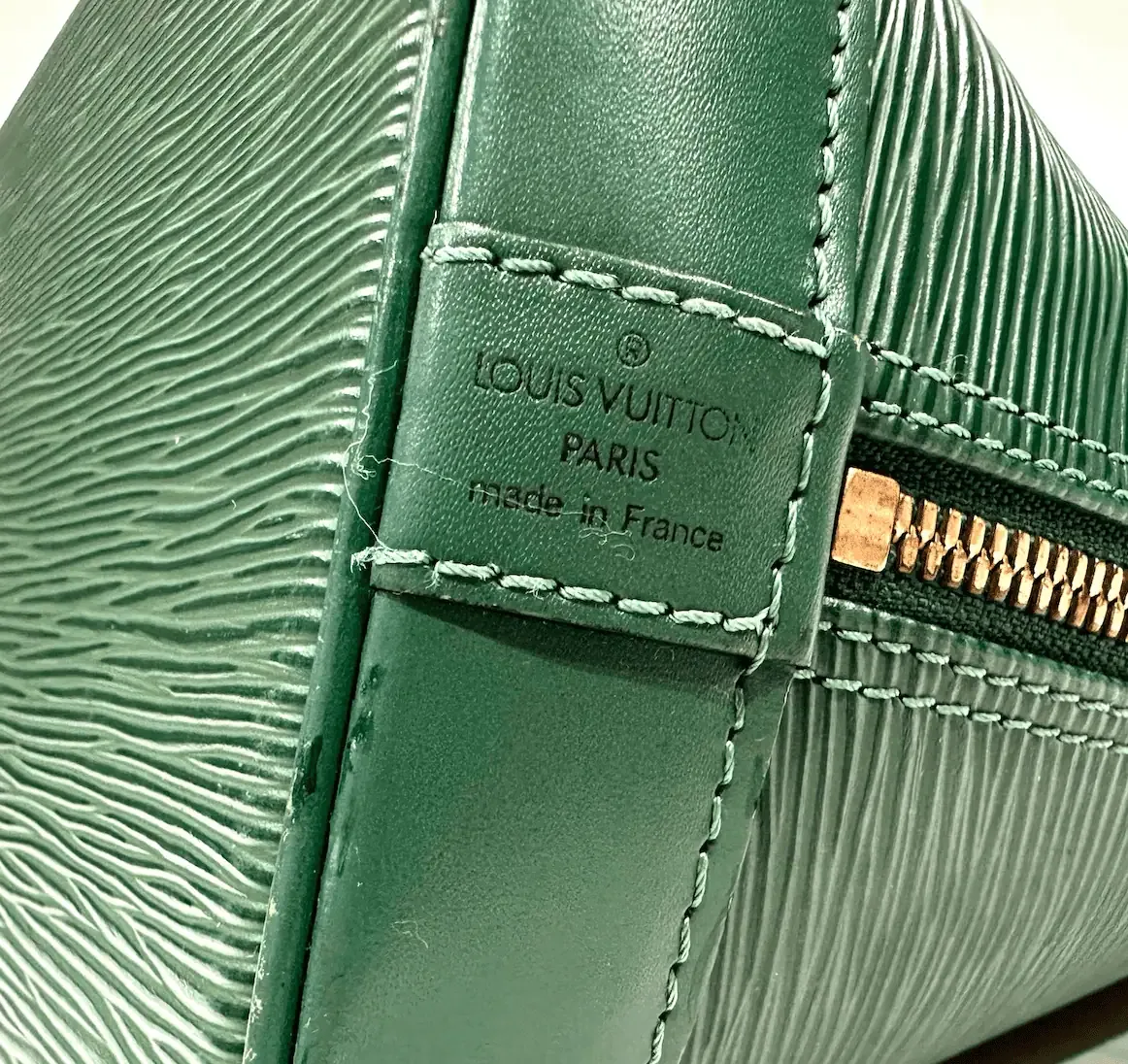 Green Epi Leather Alma Handbag — image 9