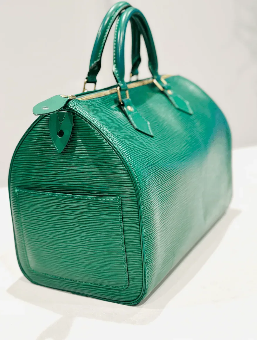 Green Epi Leather Speedy 35 Handbag — image 3