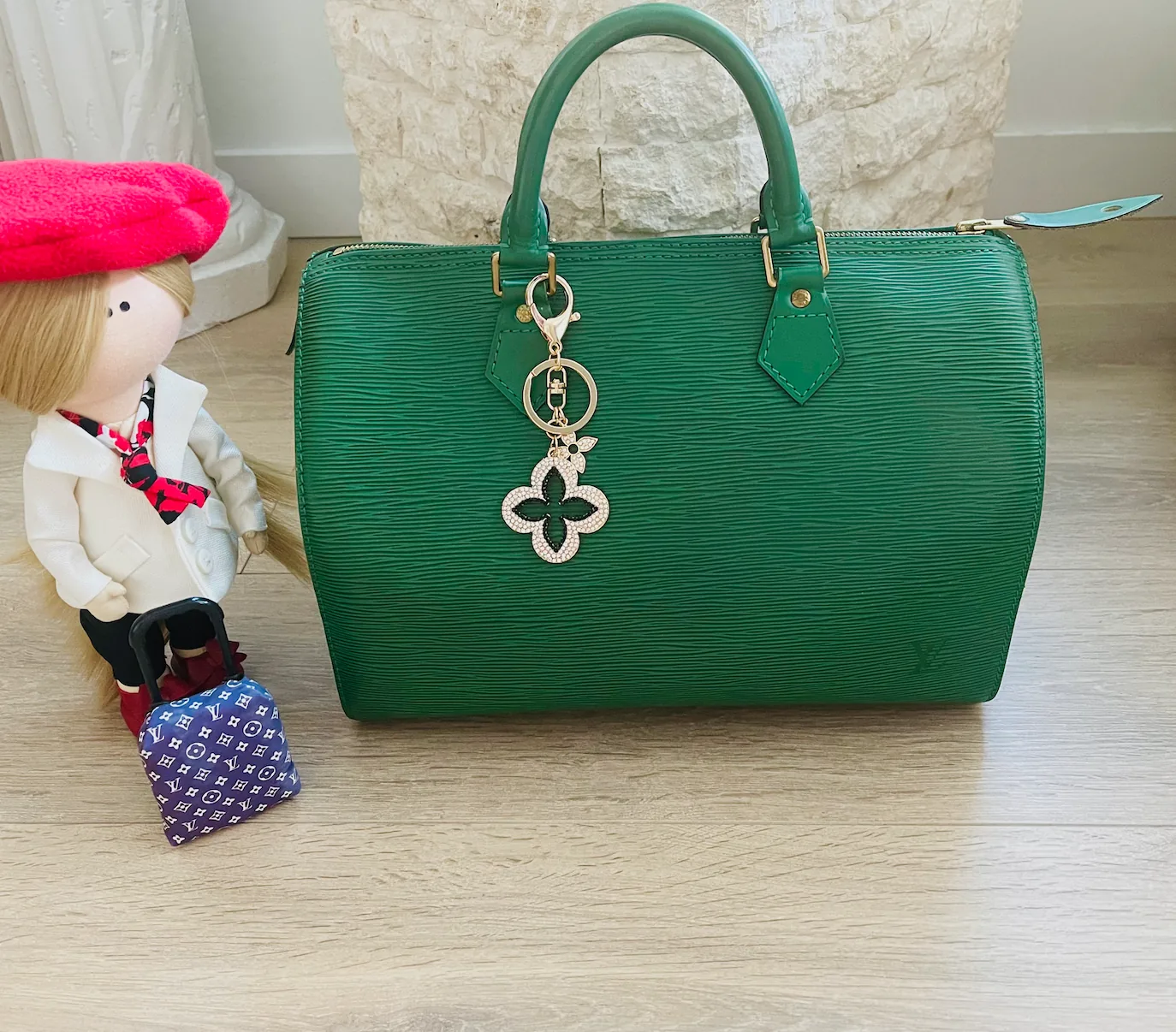 Green Epi Leather Speedy 35 Handbag — image 7