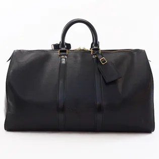 Keepall Black Epi Leather Travel Bag — image 2