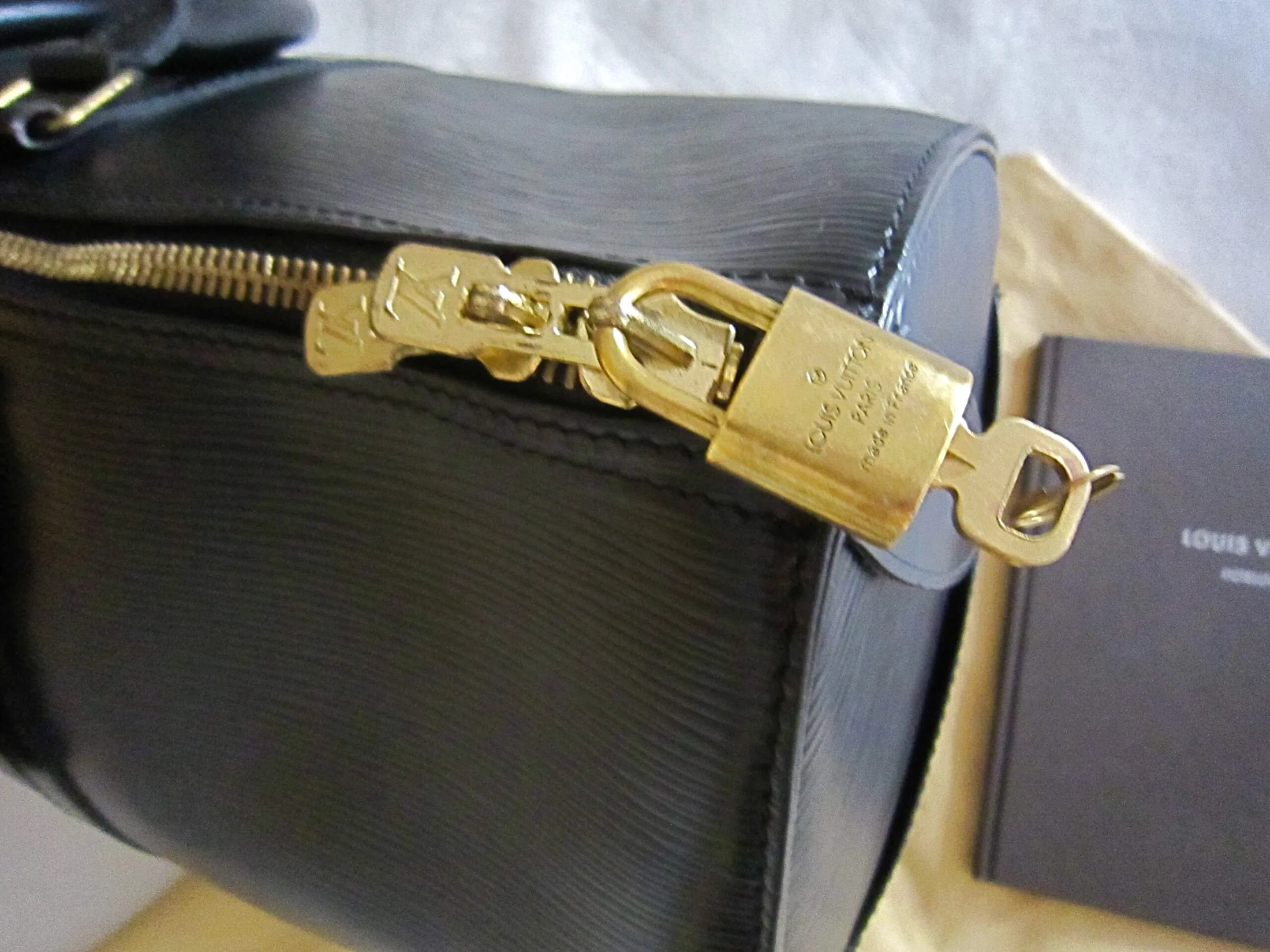 Keepall Black Epi Leather Travel Bag — image 6