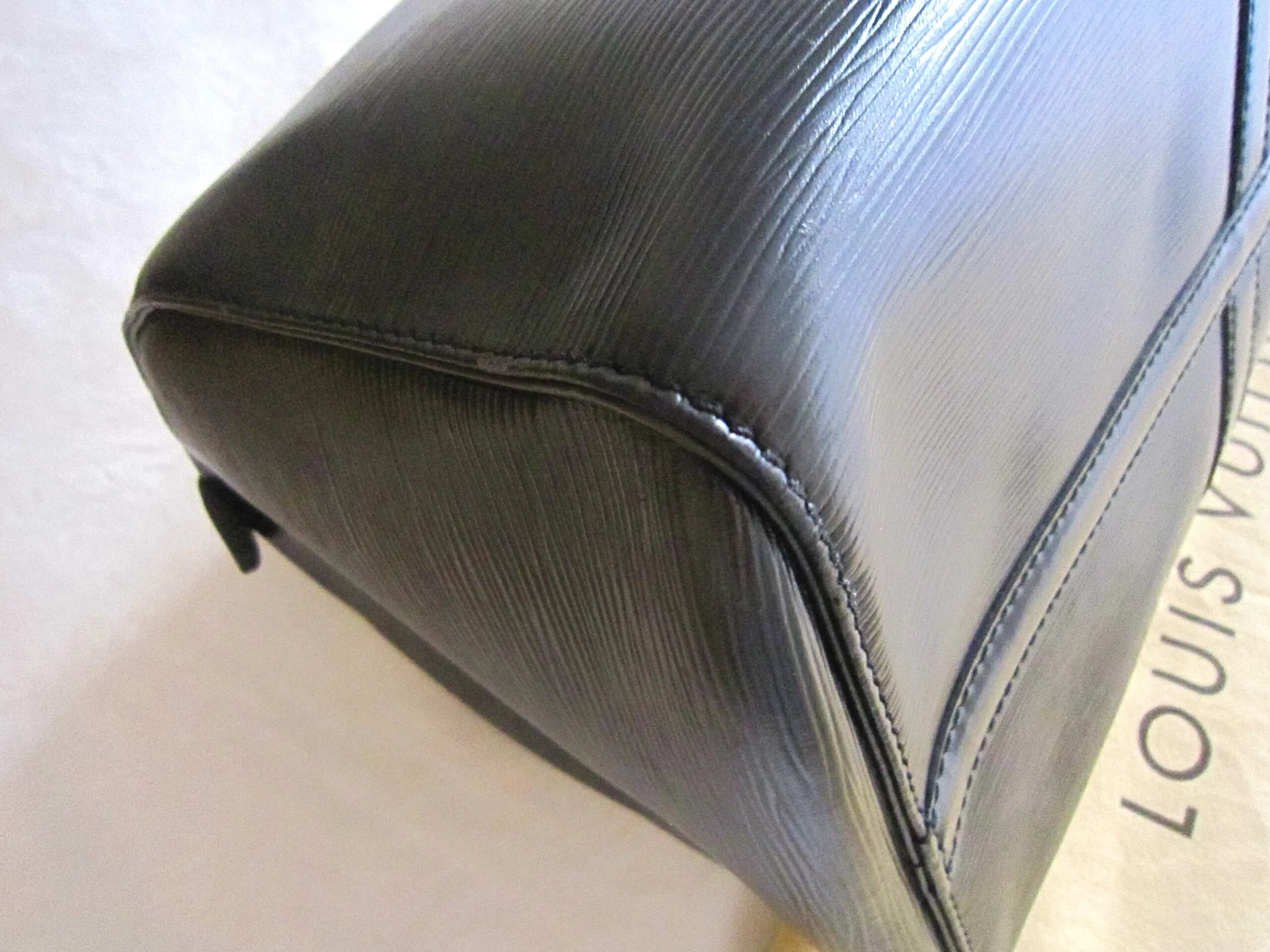 Keepall Black Epi Leather Travel Bag — image 7