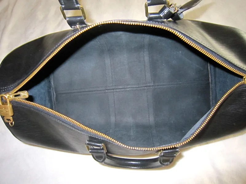 Keepall Black Epi Leather Travel Bag — image 8