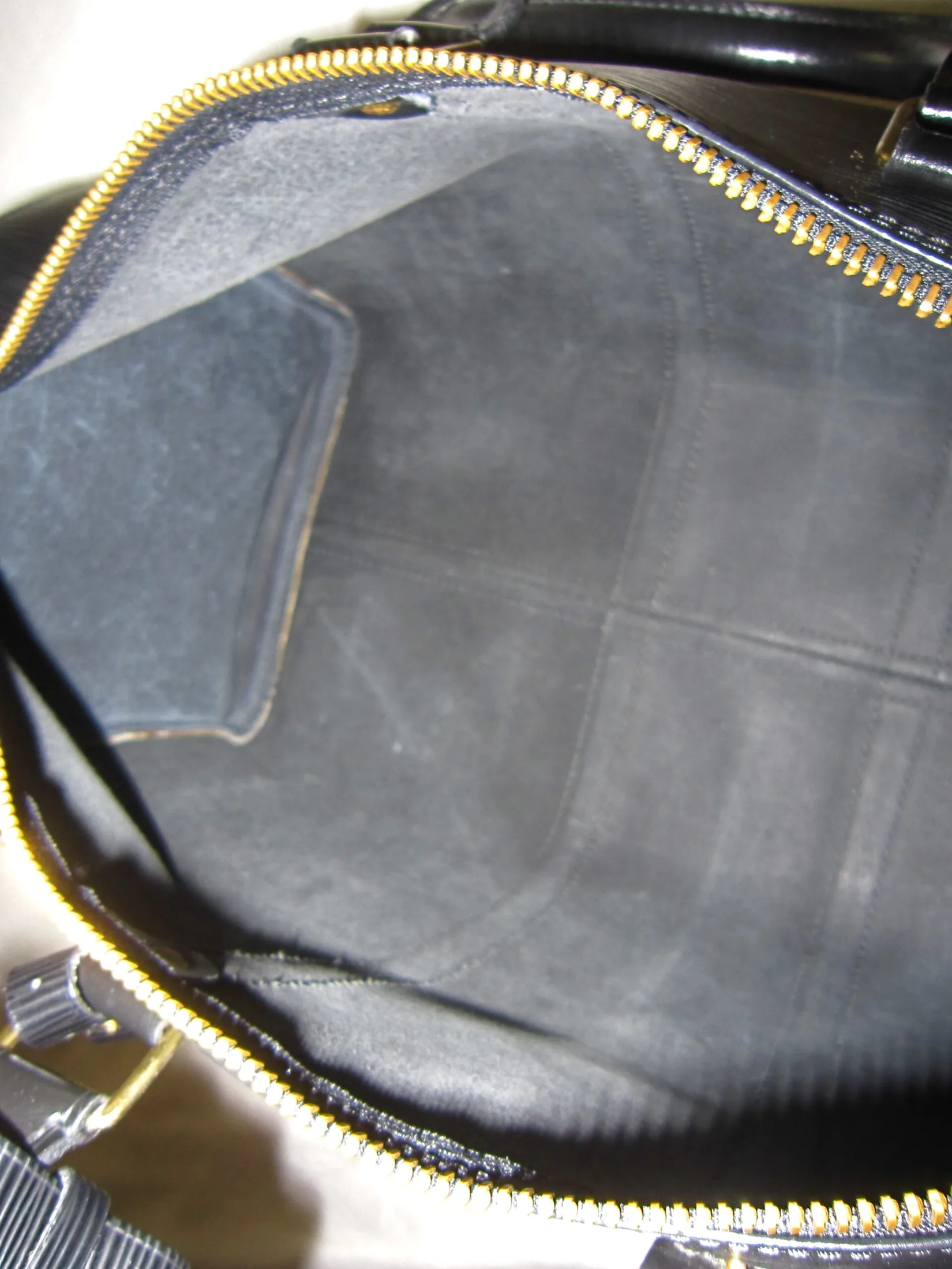 Keepall Black Epi Leather Travel Bag — image 9