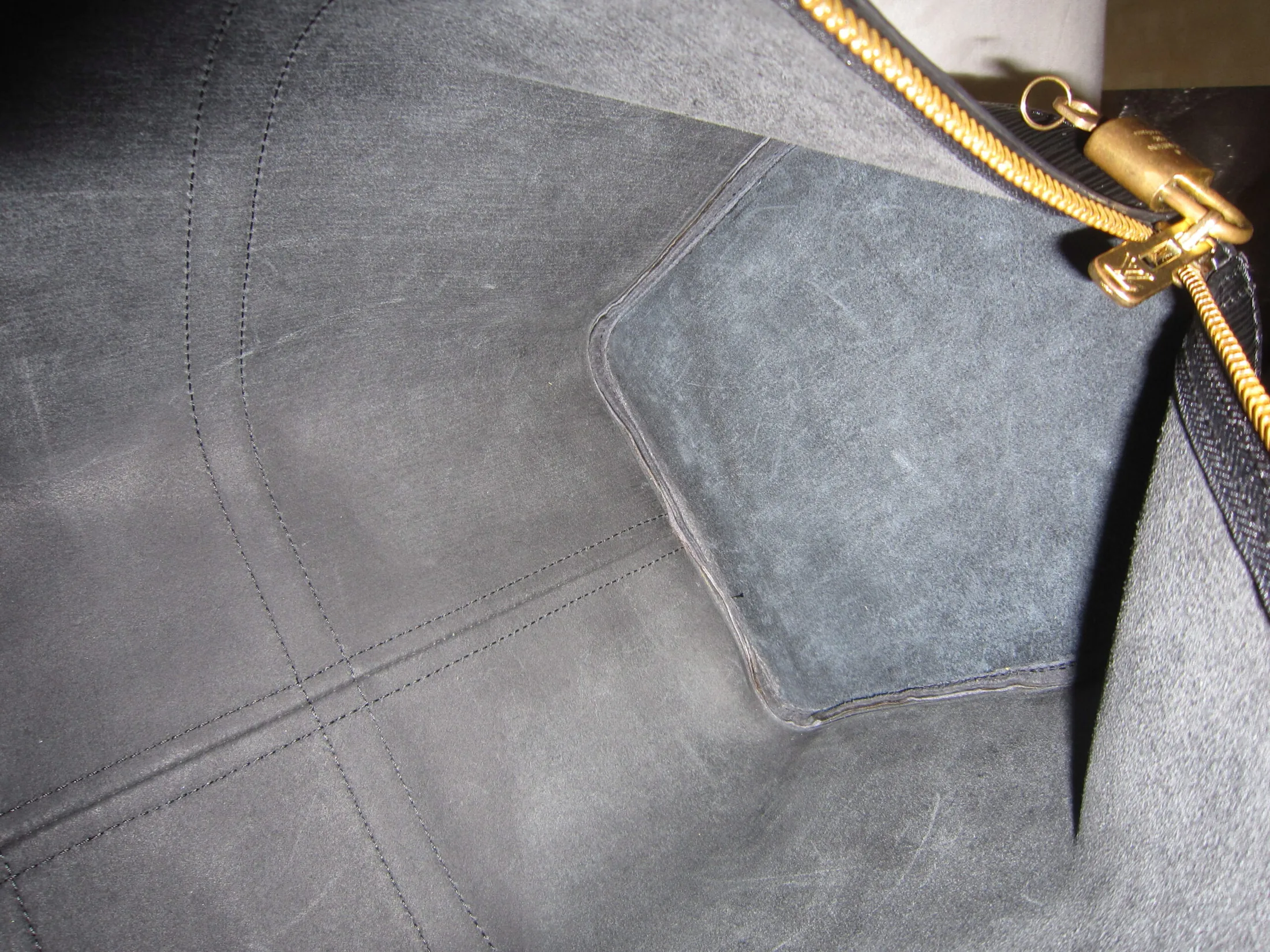 Keepall Black Epi Leather Travel Bag — image 10
