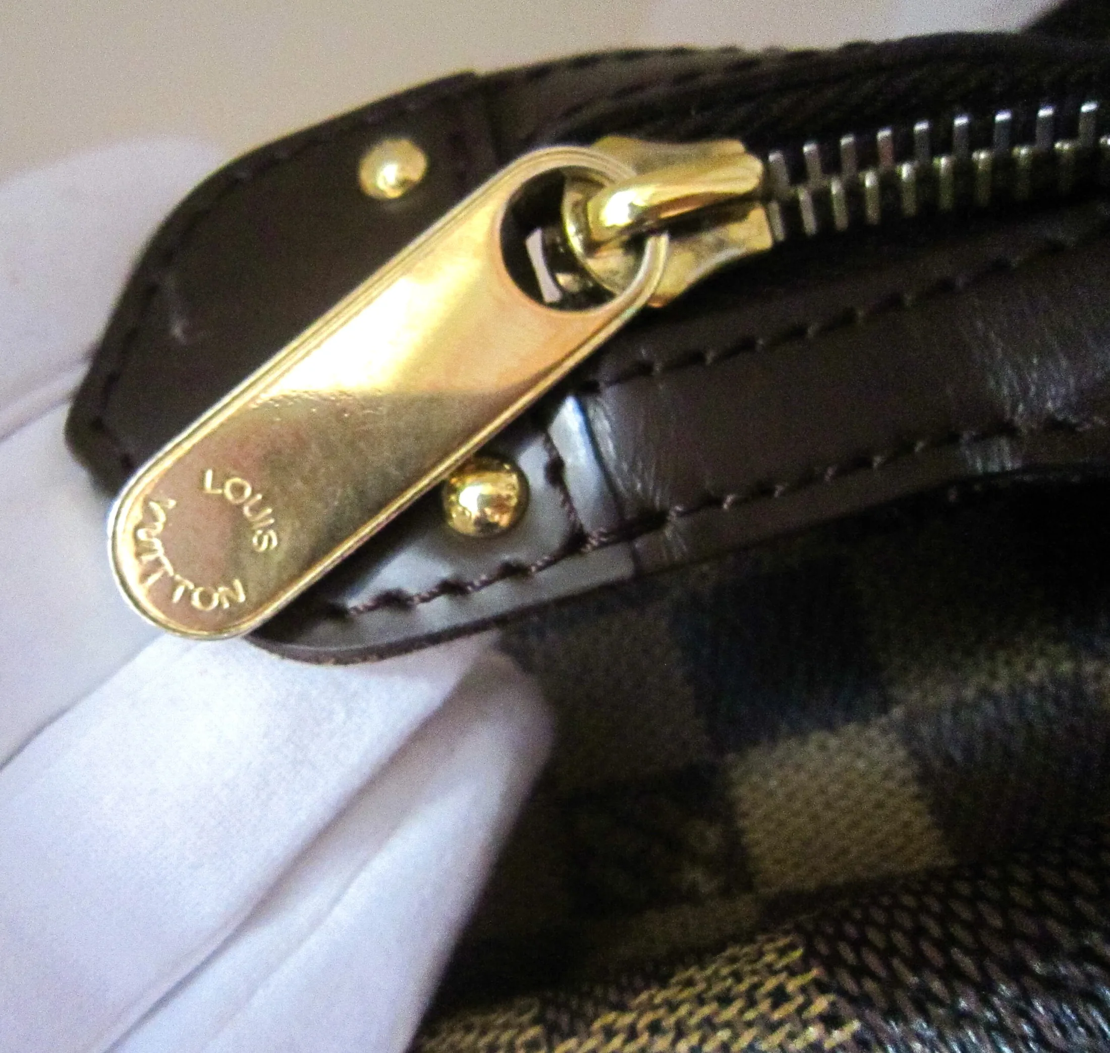 Knightsbridge Damier Ebene Satchel Handbag — image 6