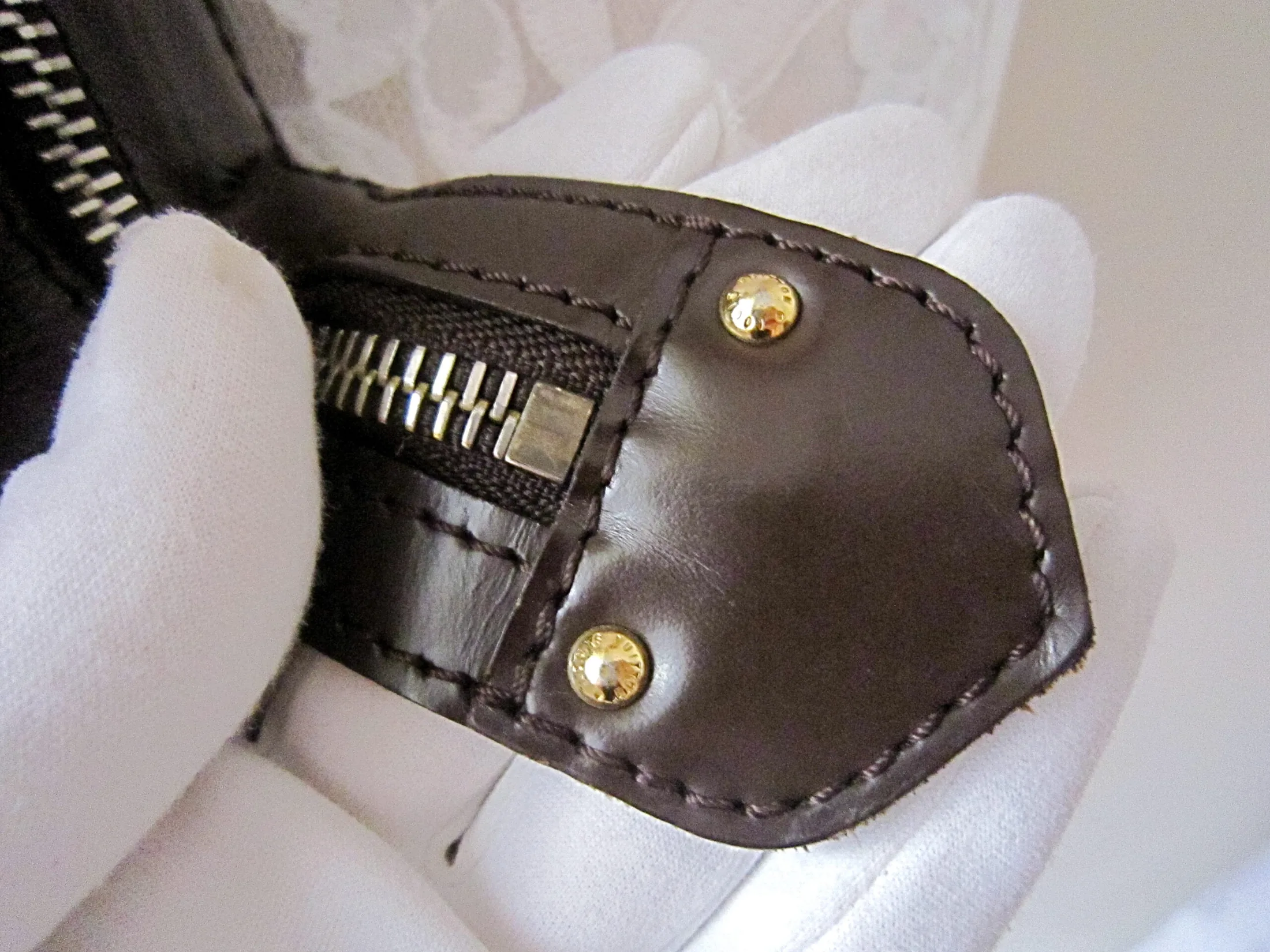 Knightsbridge Damier Ebene Satchel Handbag — image 8