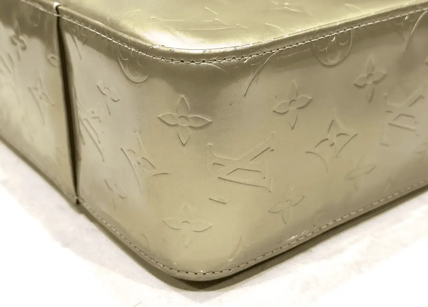 Large Columbus Silver Green-Yellow Tote Bag — image 10