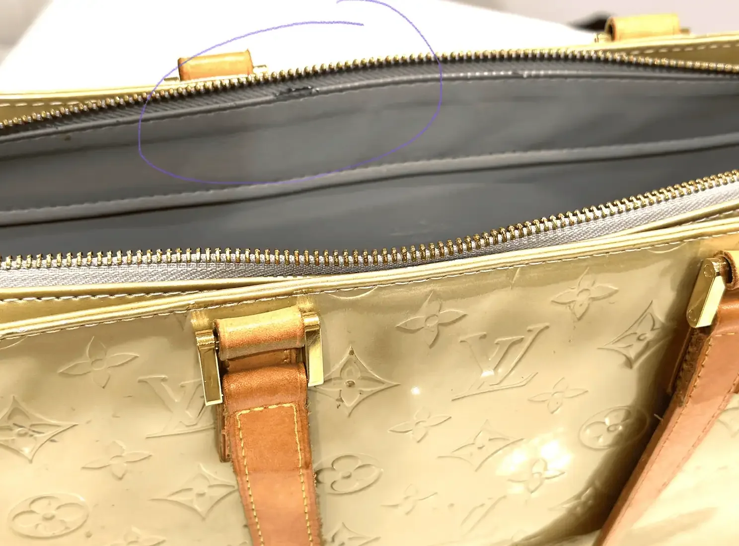 Large Columbus Silver Green-Yellow Tote Bag — image 16