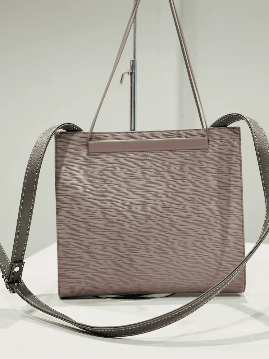 Lilac-Grey Saint Tropez Epi Leather Handbag — image 5