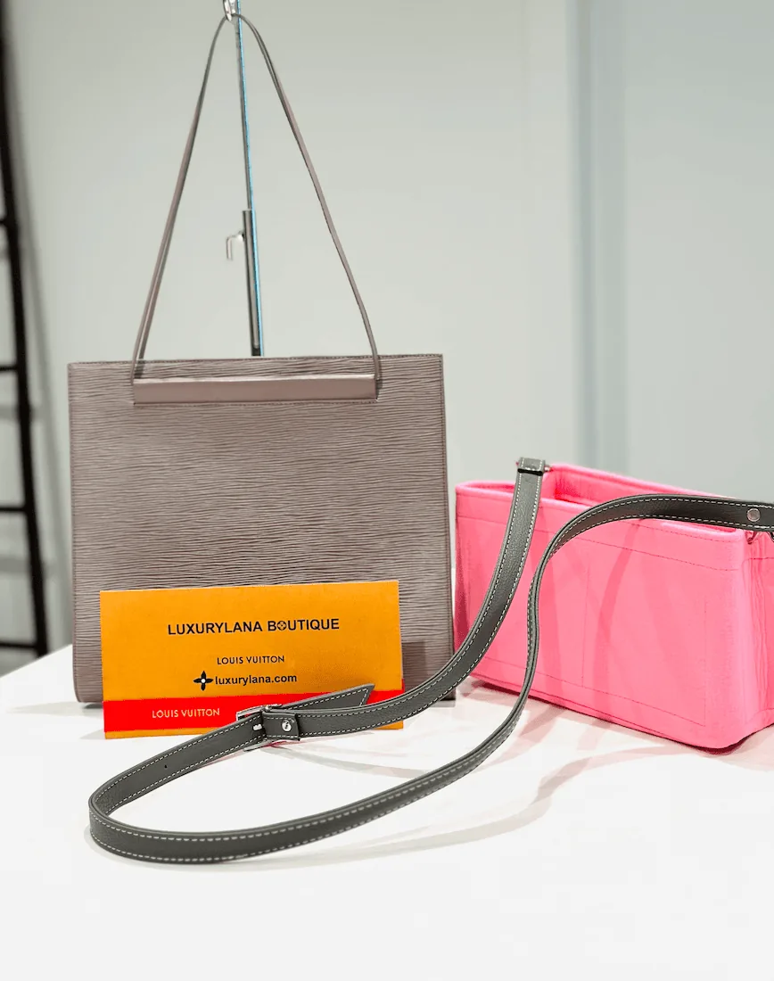 Lilac-Grey Saint Tropez Epi Leather Handbag — image 6