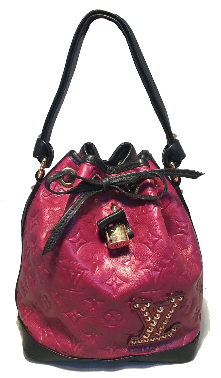 Limited Edition Monogram Double Jeu Neo Noe Cranberry Handbag — image 4