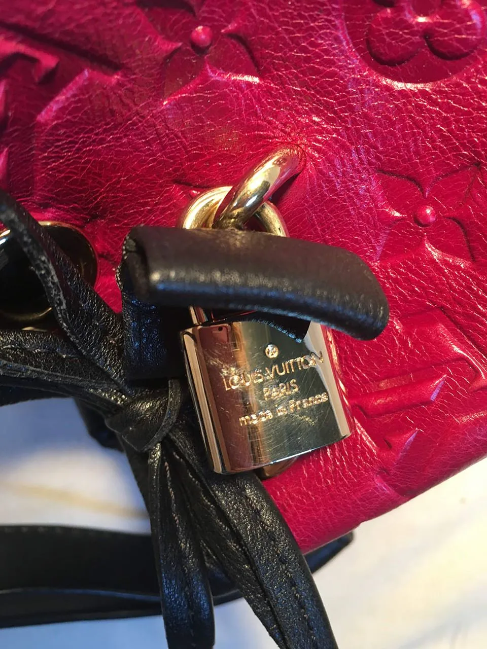 Limited Edition Monogram Double Jeu Neo Noe Cranberry Handbag — image 9