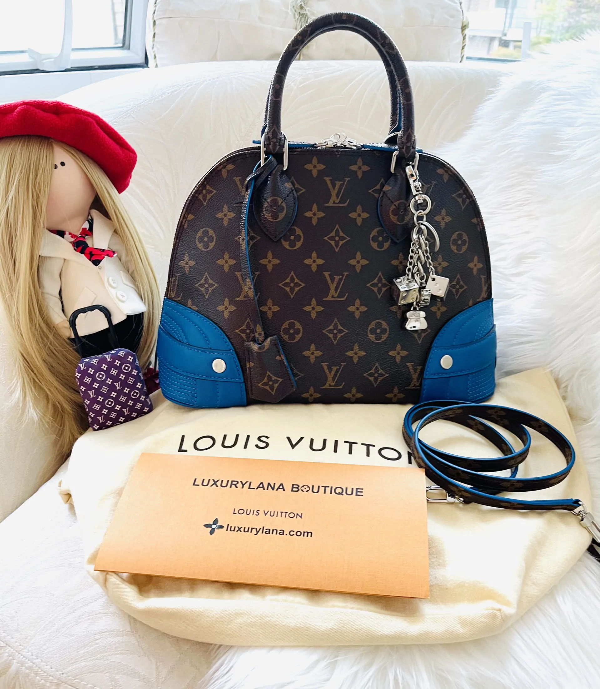 Louis Vuitton Limited Edition Shiny Alma Handbag — image 2