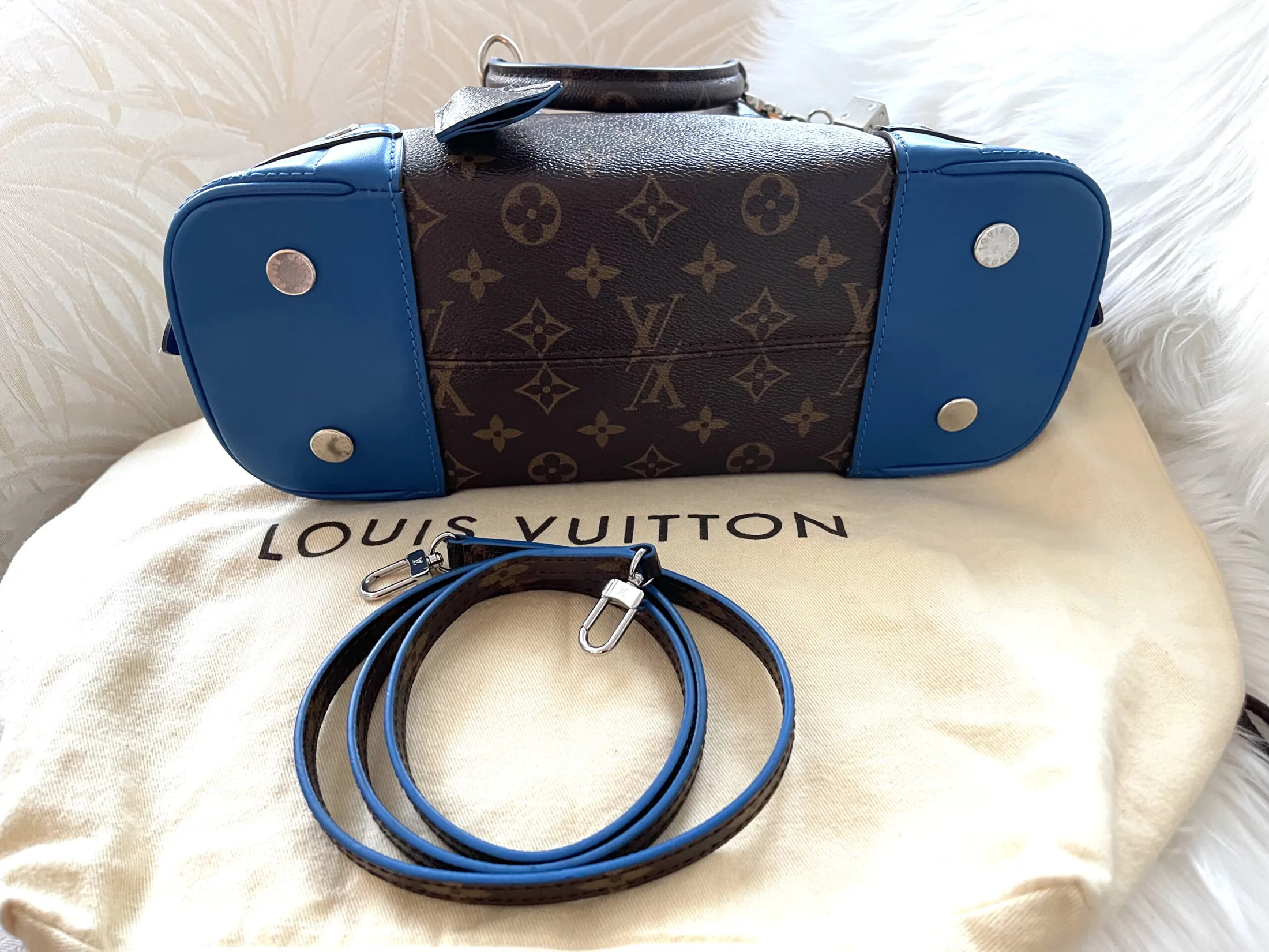 Louis Vuitton Limited Edition Shiny Alma Handbag — image 7