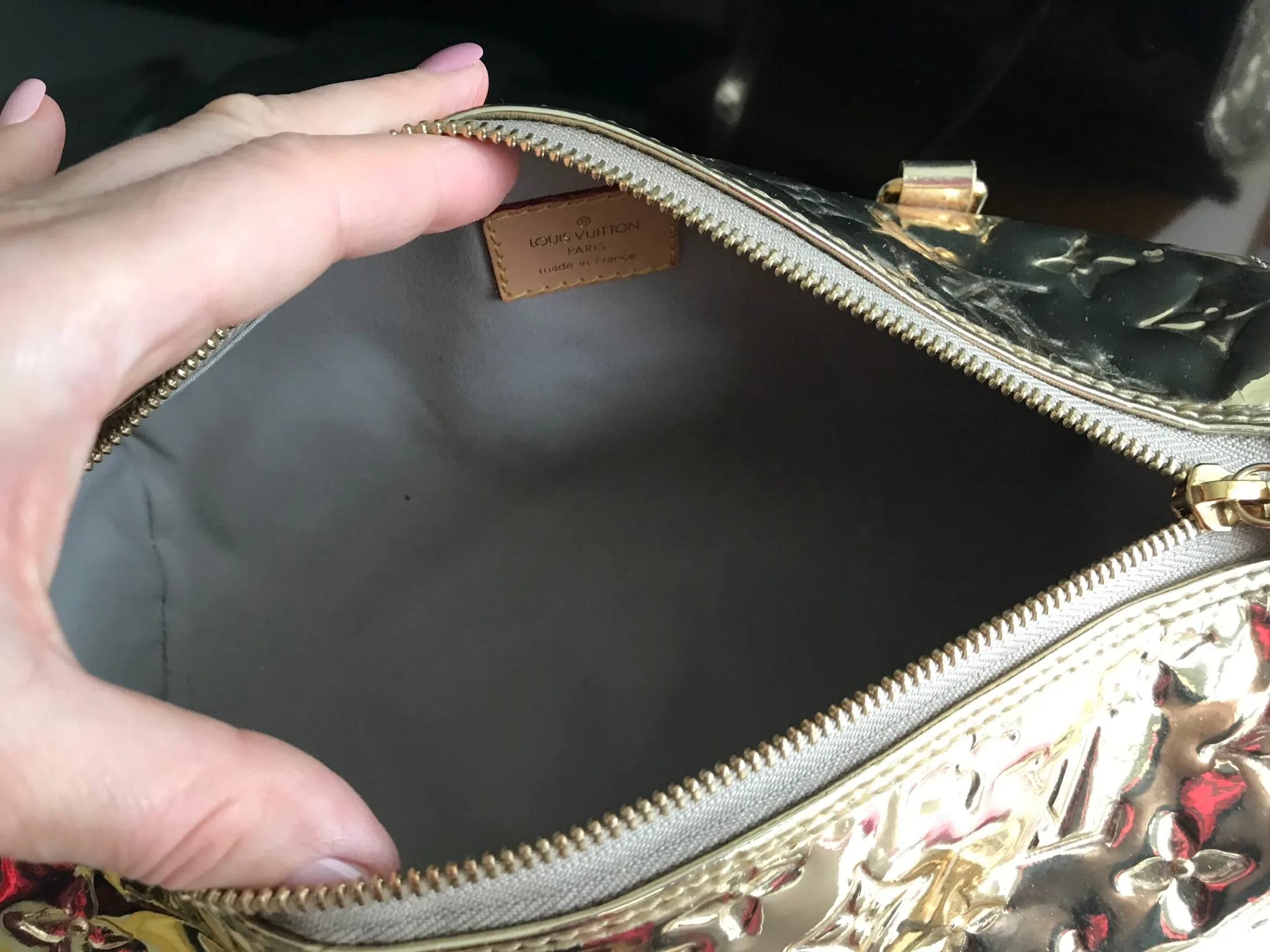 Monogram Miroir Gold Papillon Handbag — image 15