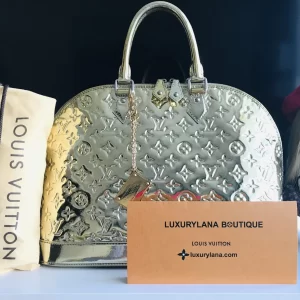 Louis Vuitton Miroir Mirror Gold Alma GM Handbag