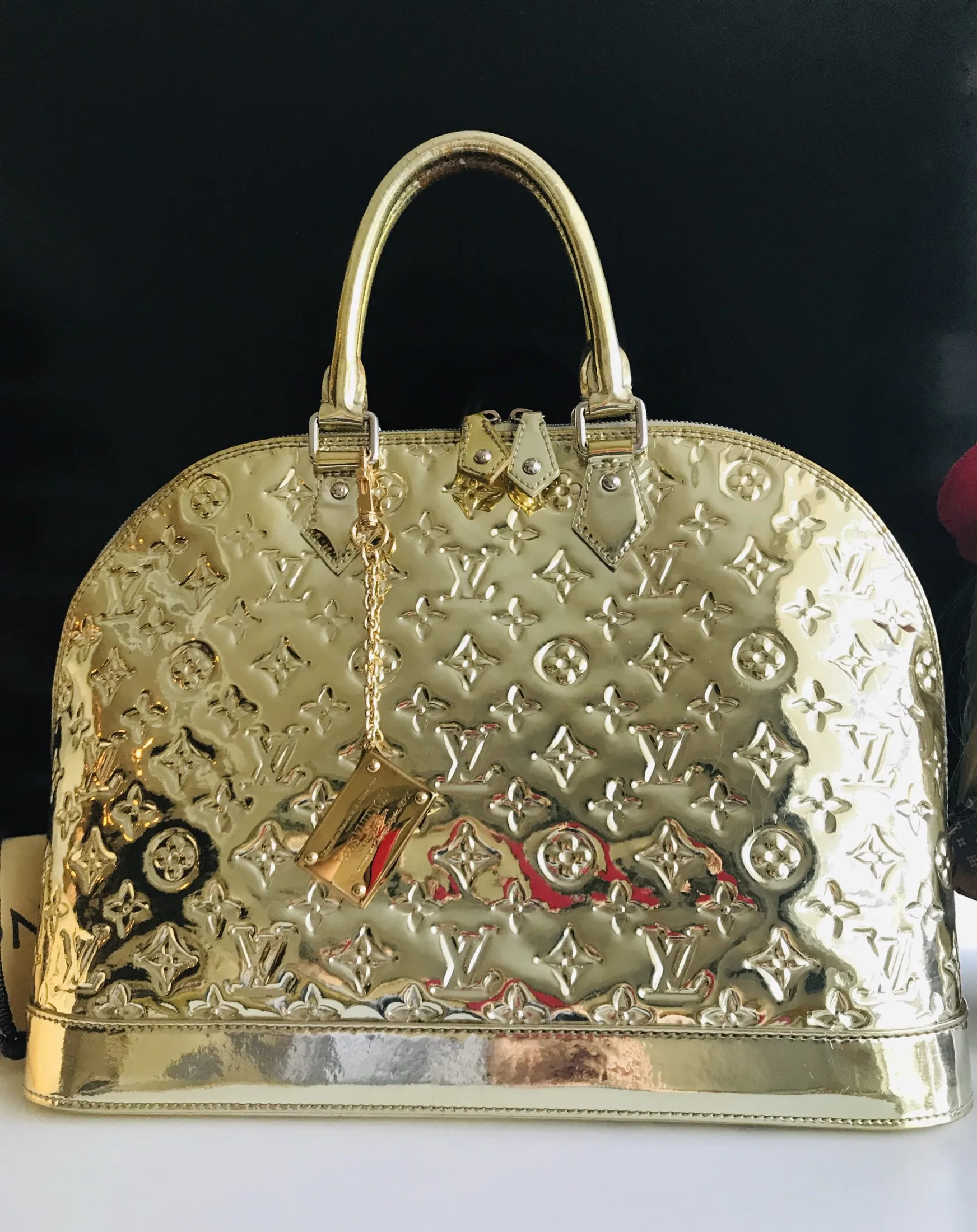 Louis Vuitton Miroir Mirror Gold Alma GM Handbag — image 4