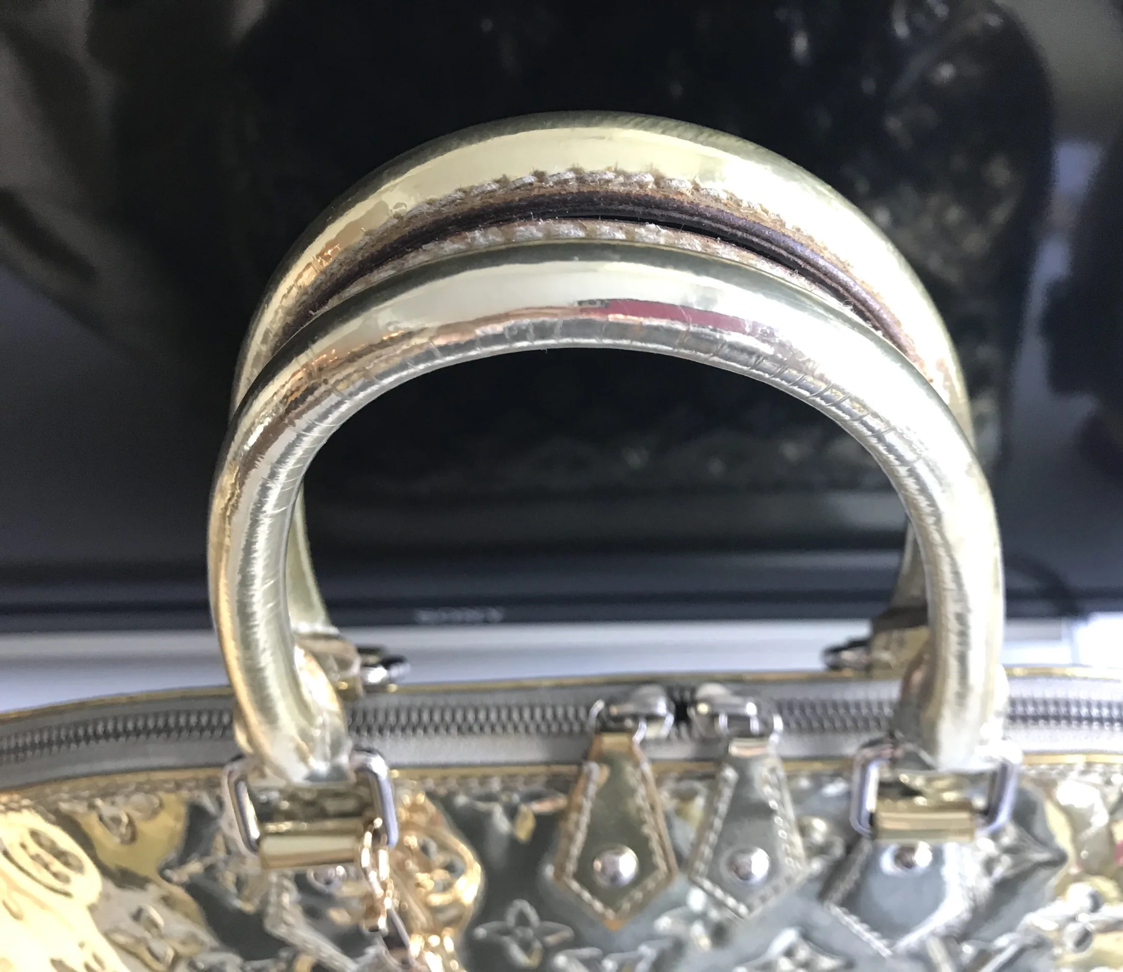 Louis Vuitton Miroir Mirror Gold Alma GM Handbag — image 13