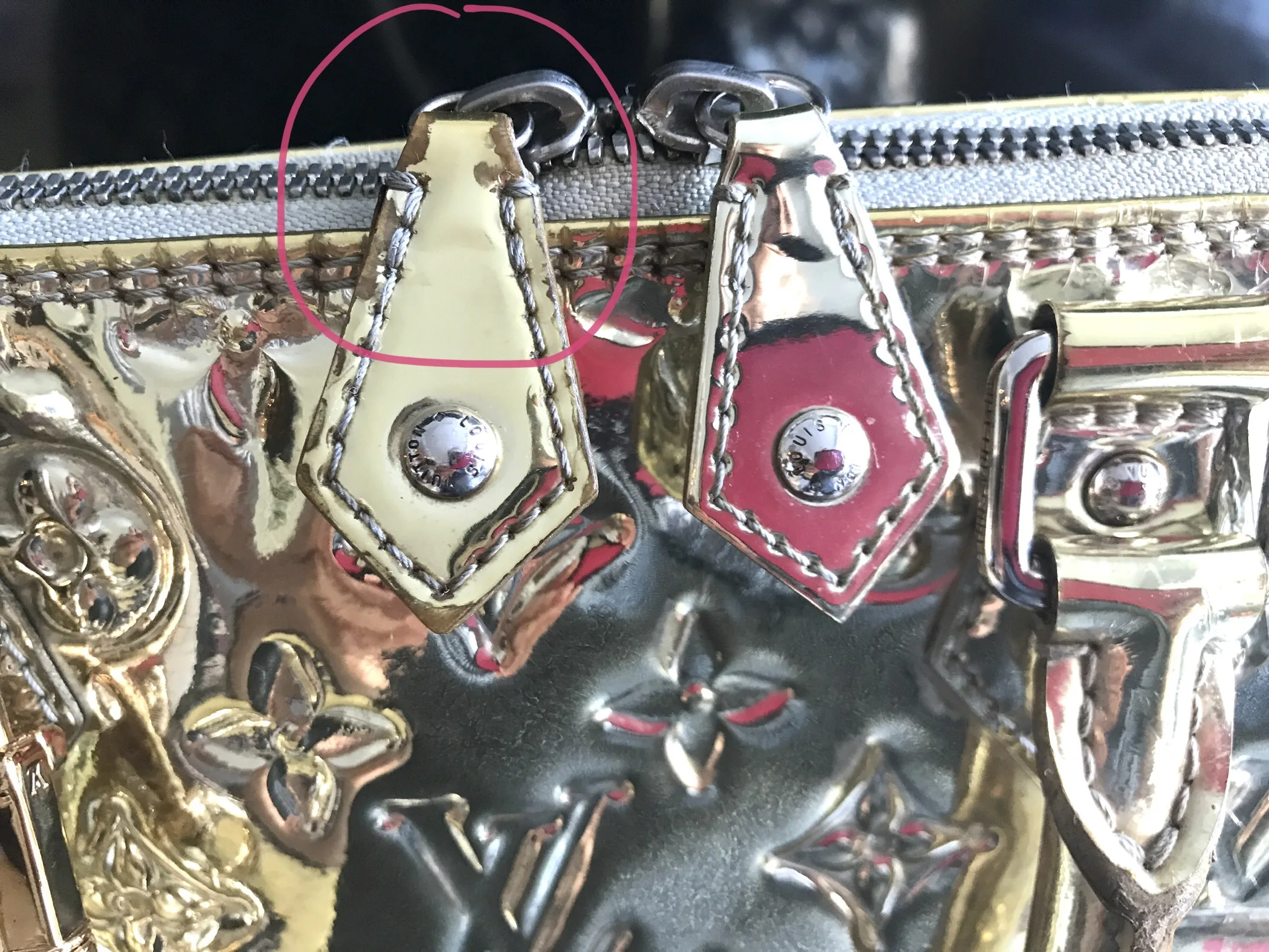 Louis Vuitton Miroir Mirror Gold Alma GM Handbag — image 16