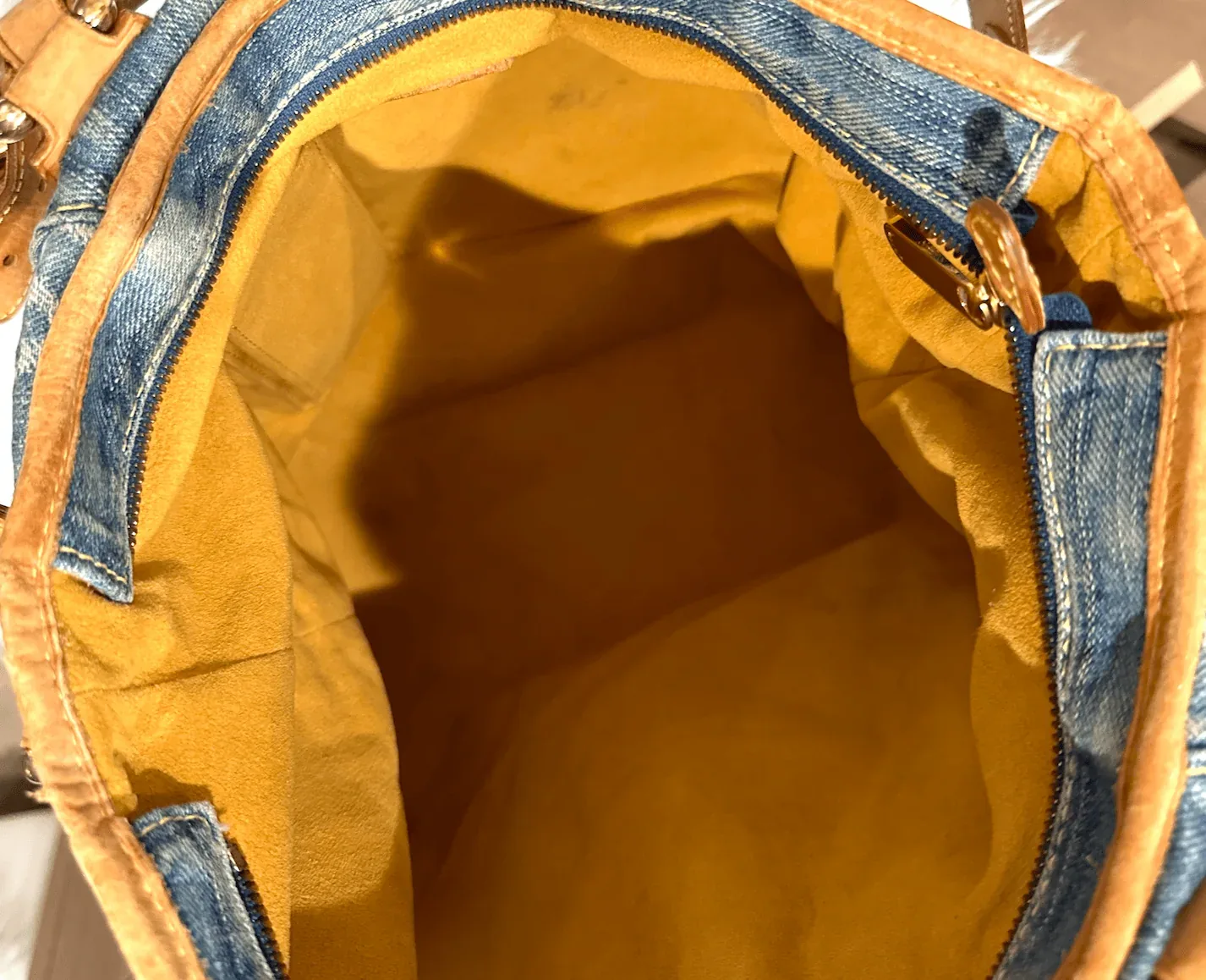 Monogram Blue Denim Neo Cabby MM Handbag — image 9