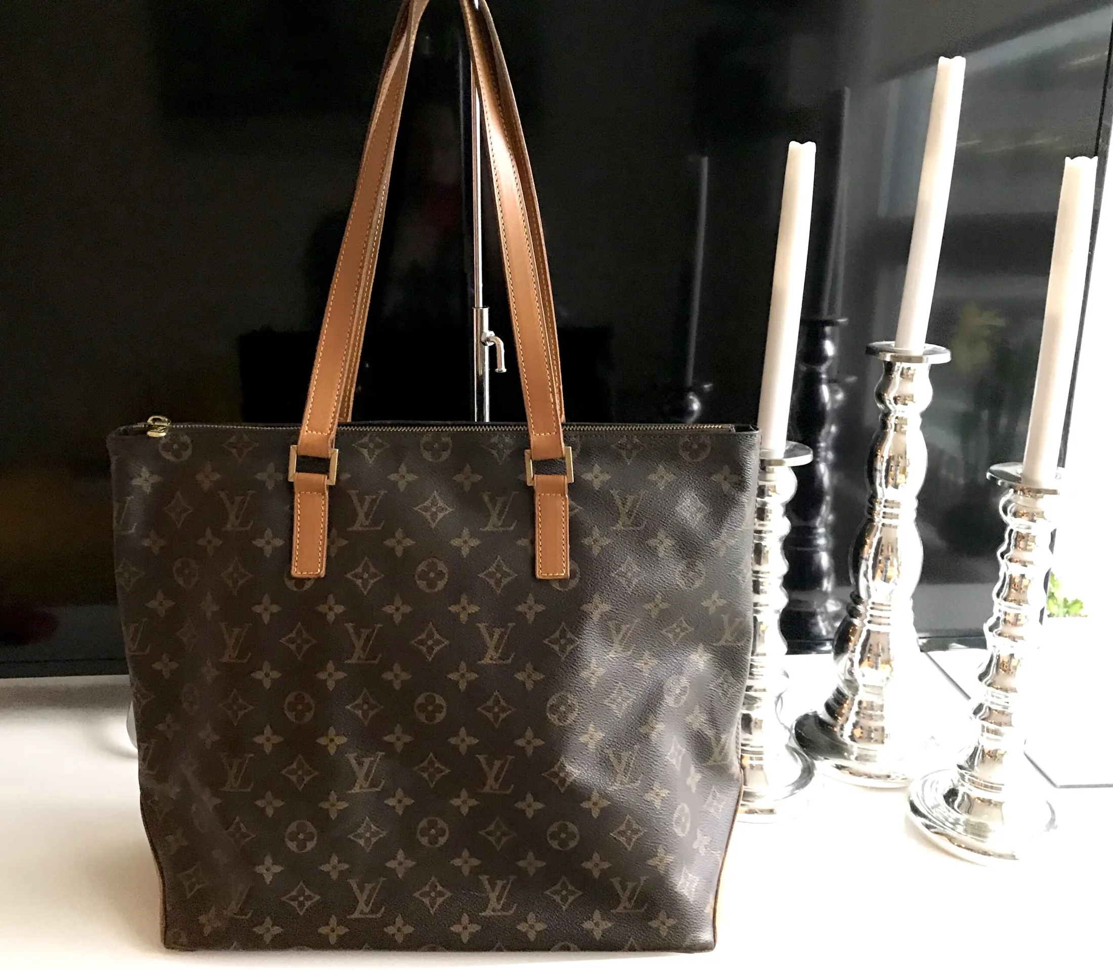 Monogram Cabas Mezzo Large Tote Bag — image 8