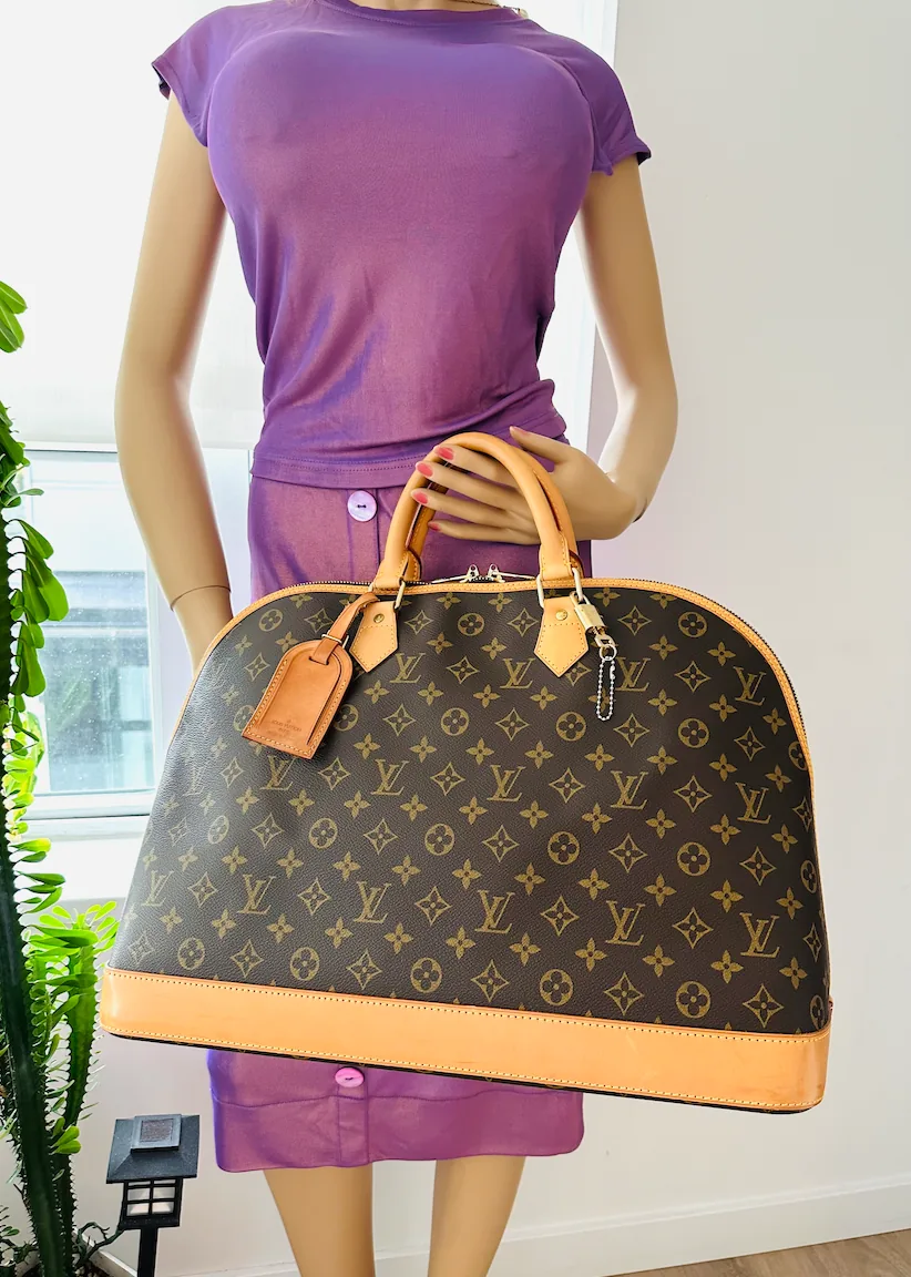 Monogram Canvas Alma Voyage XL Satchel — image 5