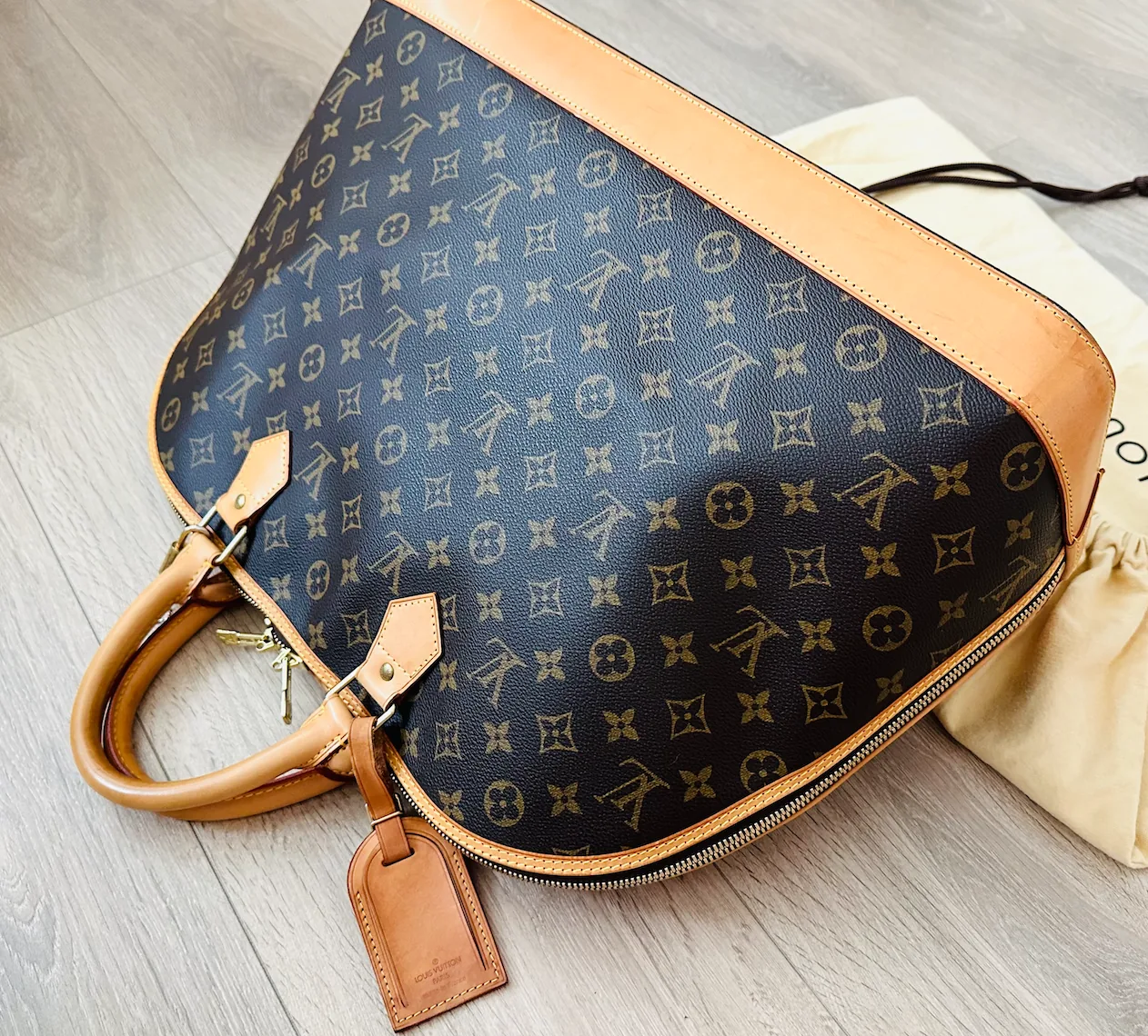 Monogram Canvas Alma Voyage XL Satchel — image 6