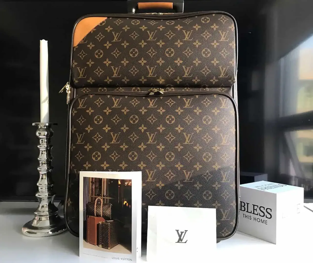Louis Vuitton Monogram Canvas Pegas 55 Carry On Rolling Suitcase