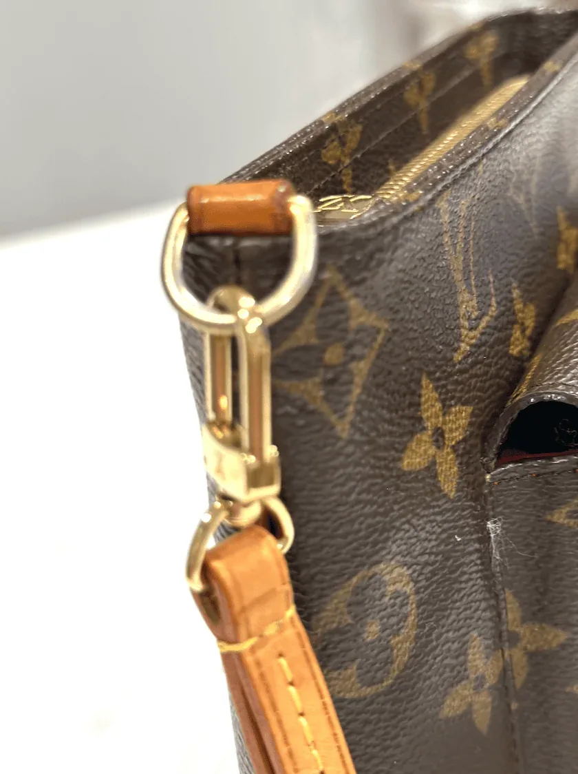 Monogram Partition Wristlet Pouch Bag — image 9