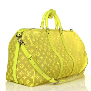 Monogram See Through Mesh Neon Keepall Bandoulière 50 Handbag