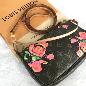 Monogram Stephen Sprouse Roses Pochette